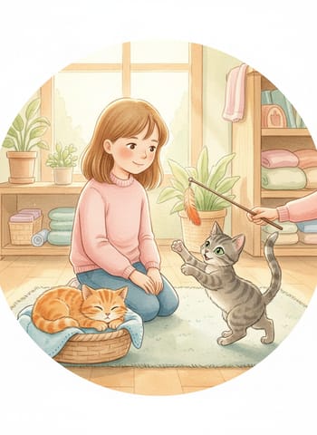 Ảnh bìa Choosing Between the Two Kittens