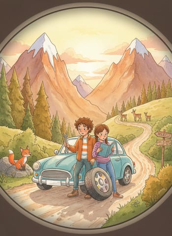 Ảnh bìa The Flat Tire in the Mountains