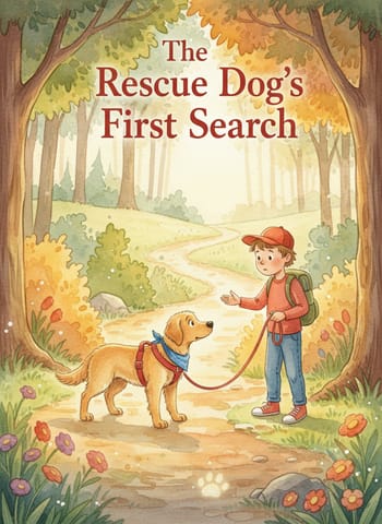 Cover of The Rescue Dog's First Search