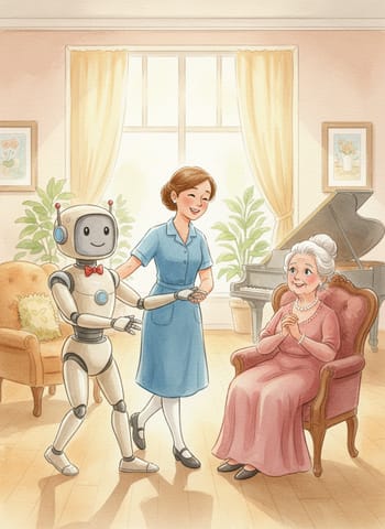 Capa de The Robot at the Care Home