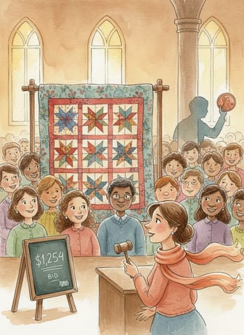 Portada de The Silent Auction Quilt