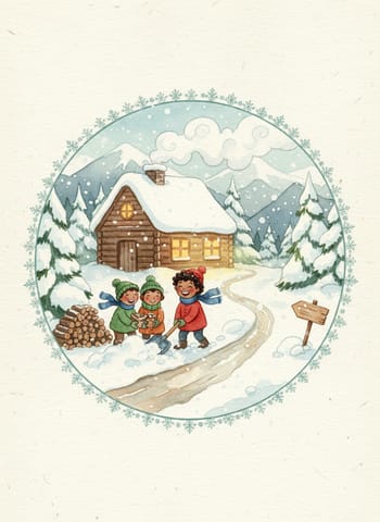 Portada de The Snowed-In Cabin