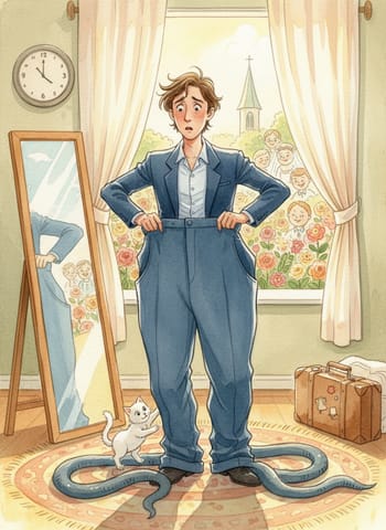 Portada de The Suit That Was Too Long