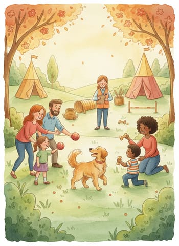 Sampul Two Families, One Dog
