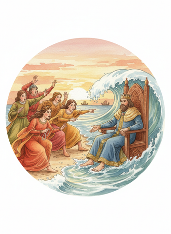King Canute on the Seashore cover