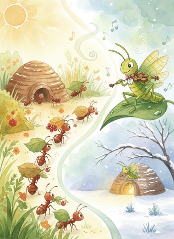 The Ant and the Grasshopper cover