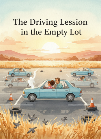 The Driving Lesson in the Empty Lot cover