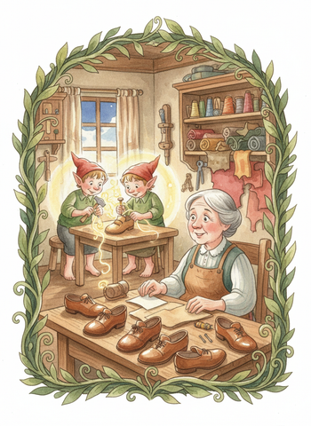 The Elves and the Shoemaker cover