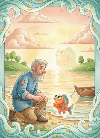 The Fisherman and the Little Fish cover