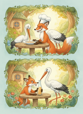 The Fox and the Stork cover