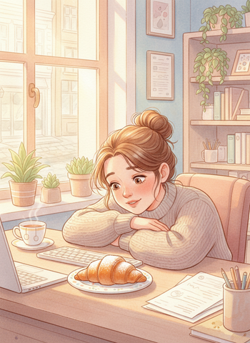 The Pastry Left on Her Desk