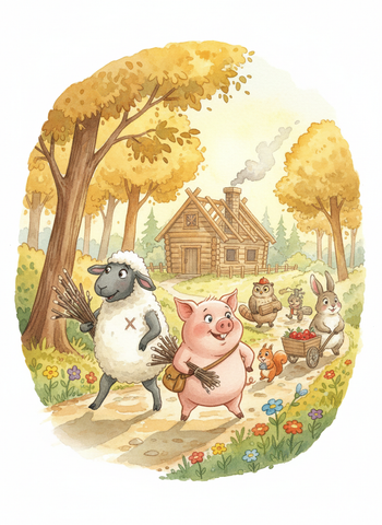 The Sheep and the Pig who Set Up House