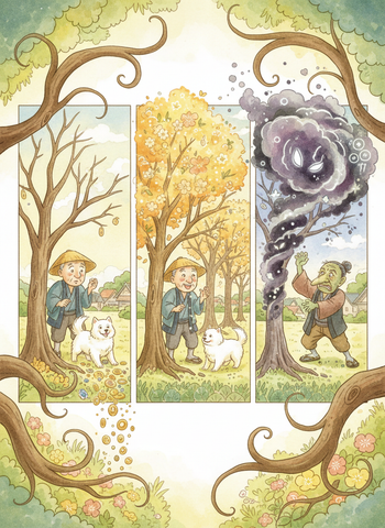 The Story of the Old Man Who Made Withered Trees to Flower